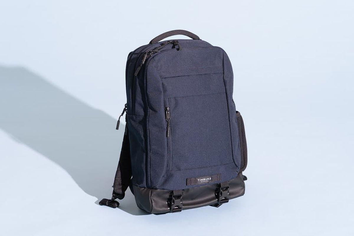 An organized laptop backpack with multiple compartments