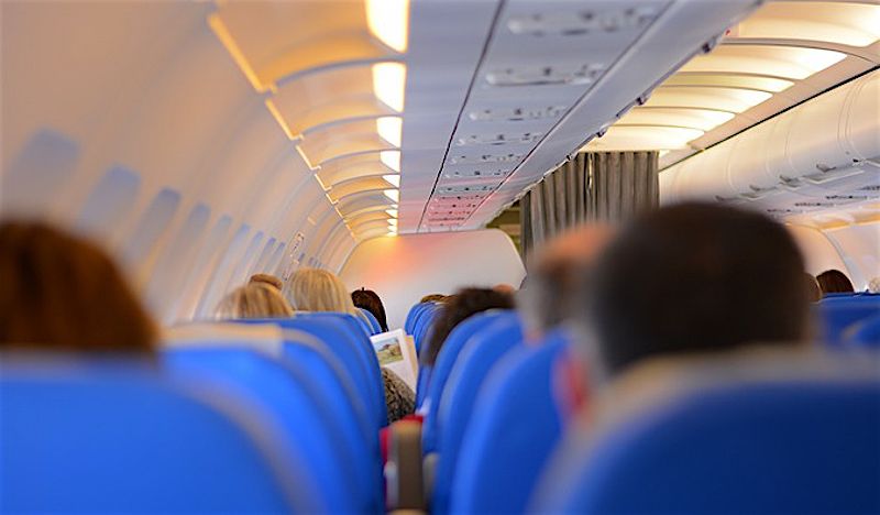 Cabin seats on an airplane