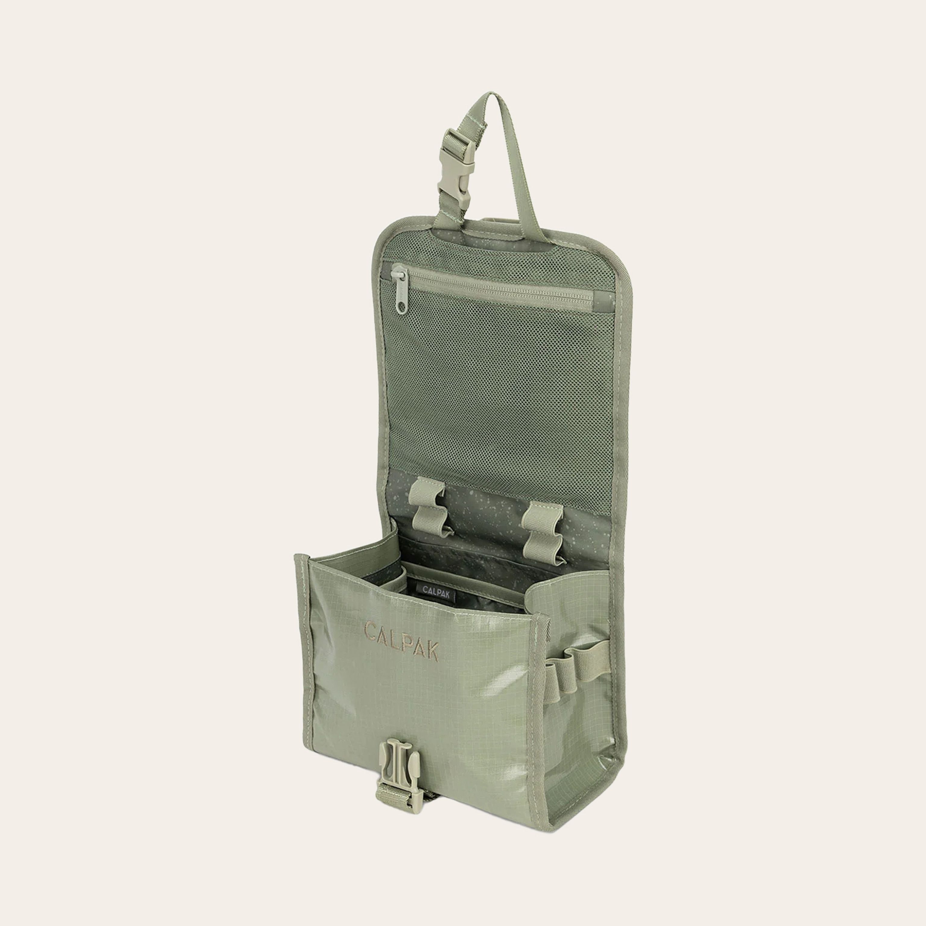 Green Calpack Terra Hanging Toiletry Bag