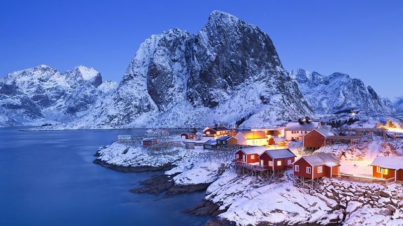 Norway in winter landscape