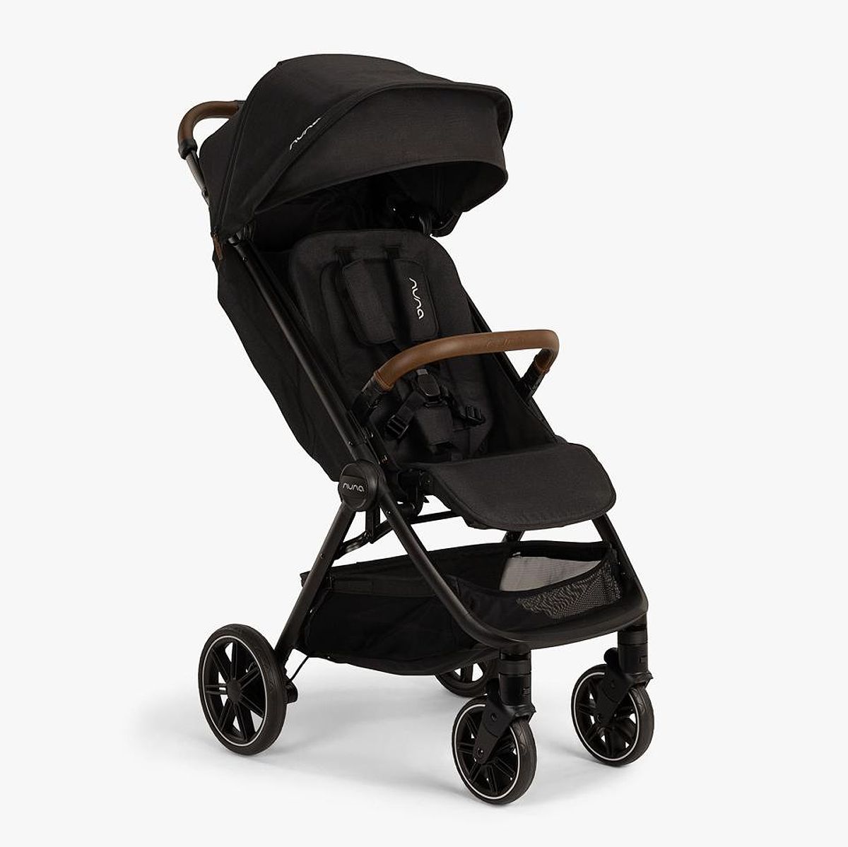 Nuna TRVL LX stroller with carry bag in black