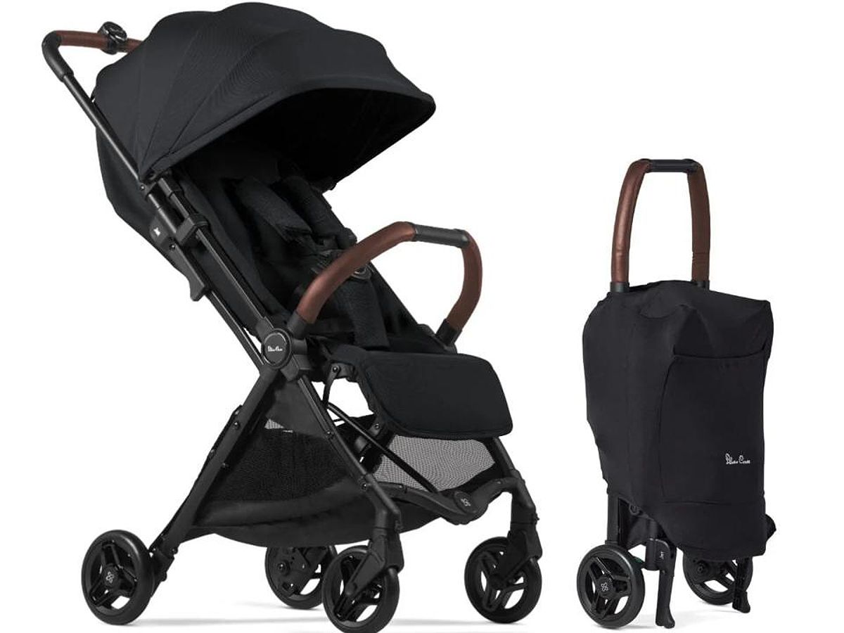 Silver Cross Jet 5 Super Compact Stroller in black