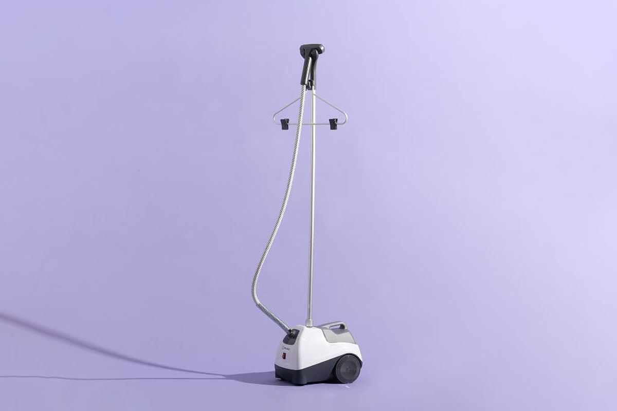 The Reliable Vivio 500 GC Professional Garment Steamer resting on its base